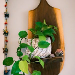 A shelf created to spread an energy of peace & balance